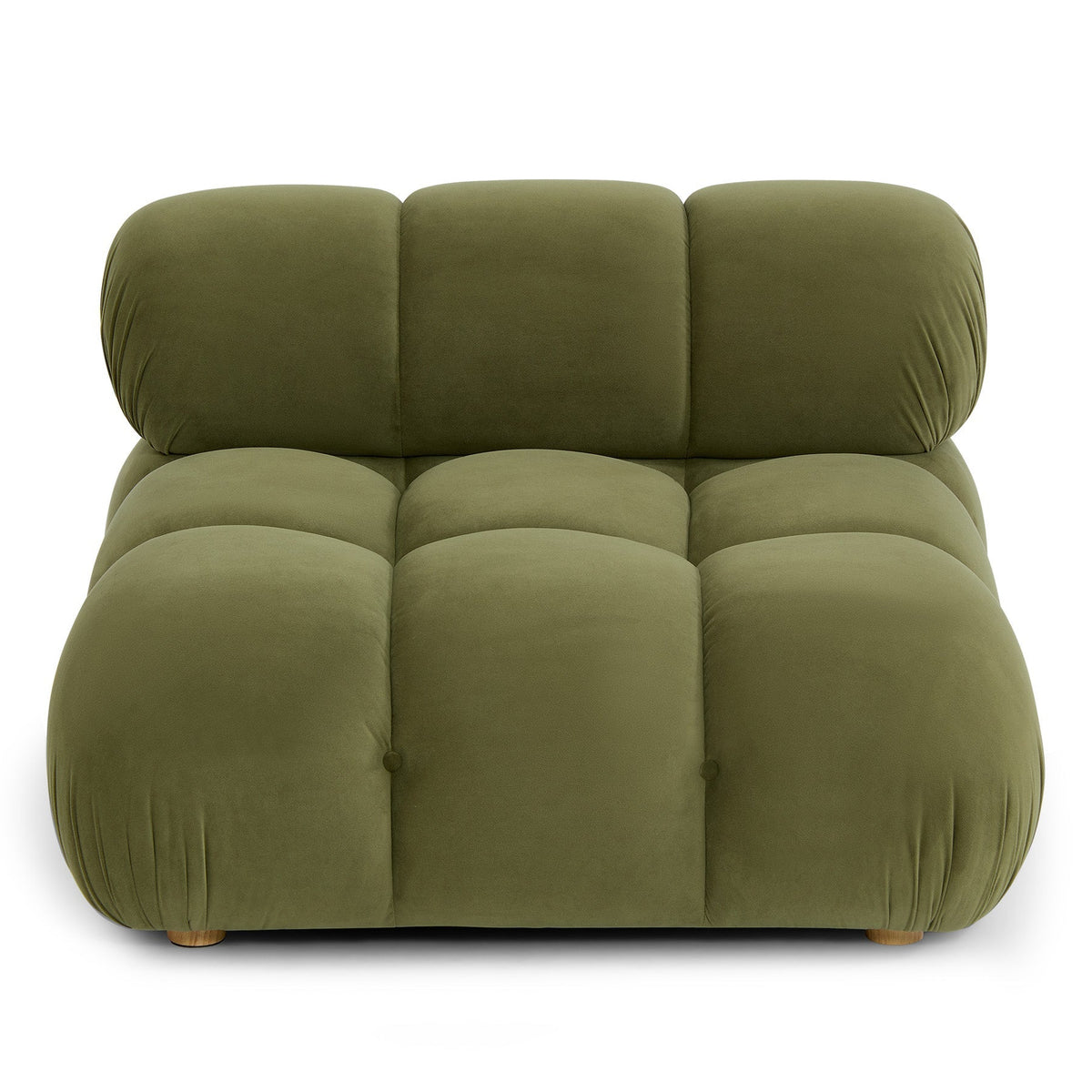 TOV Furniture Calliope Olive Green Performance Modular Armless Chair