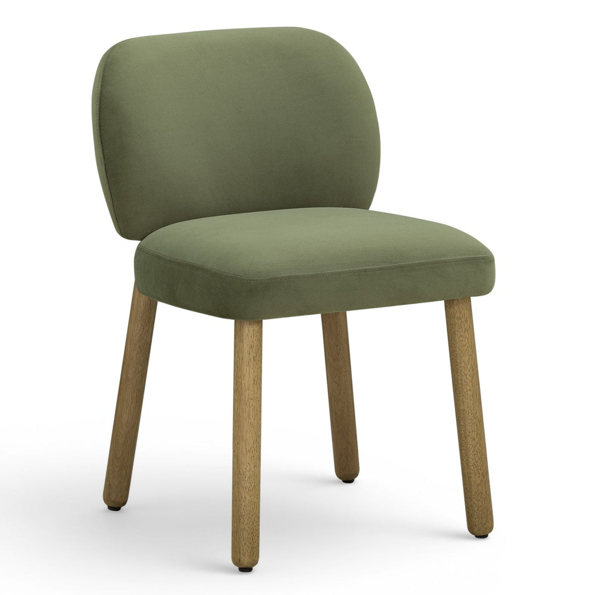 TOV Furniture Foxy Green Performance Dining Chair in green performance velvet over solid wood, primary product view