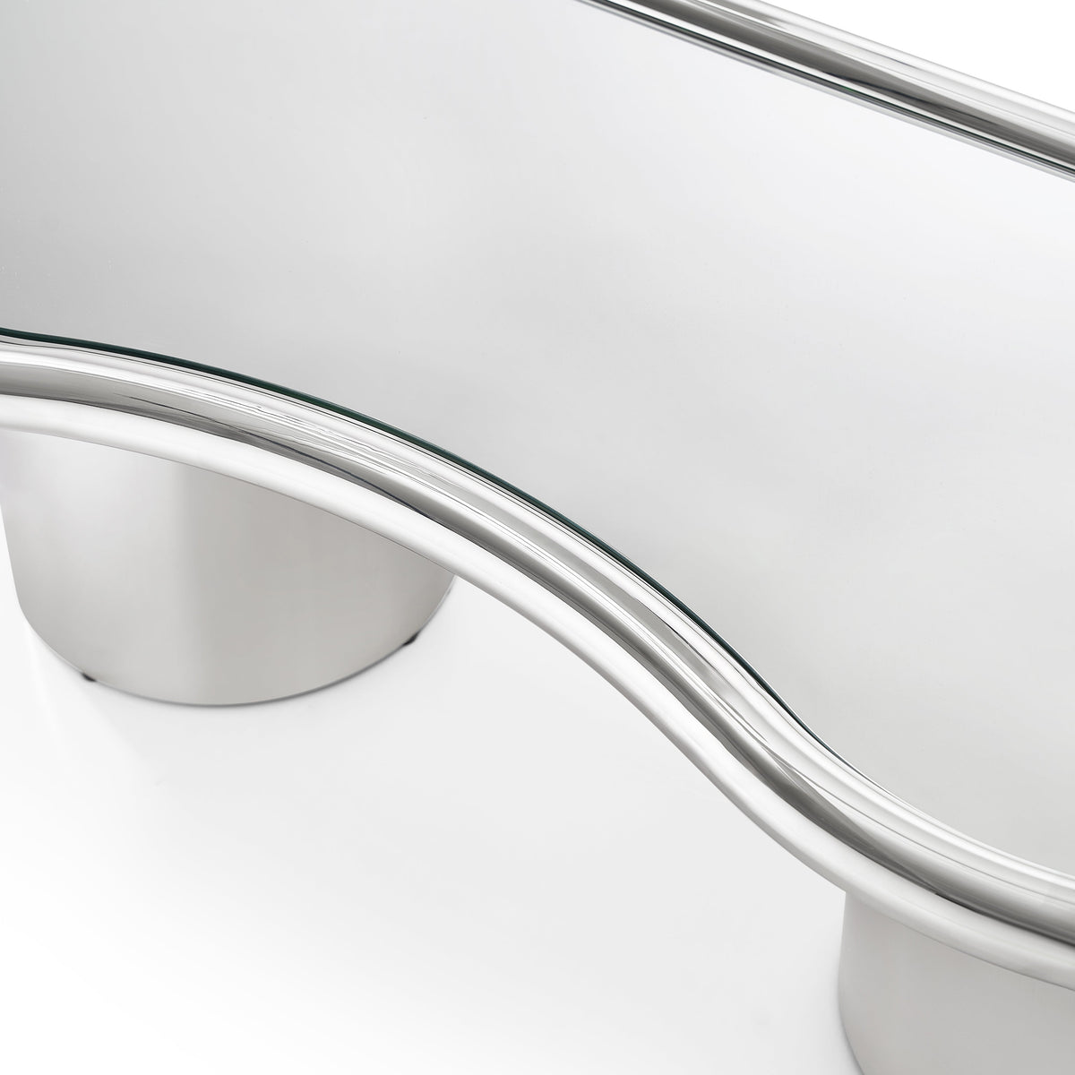 TOV Furniture Sorya Chrome Coffee Table