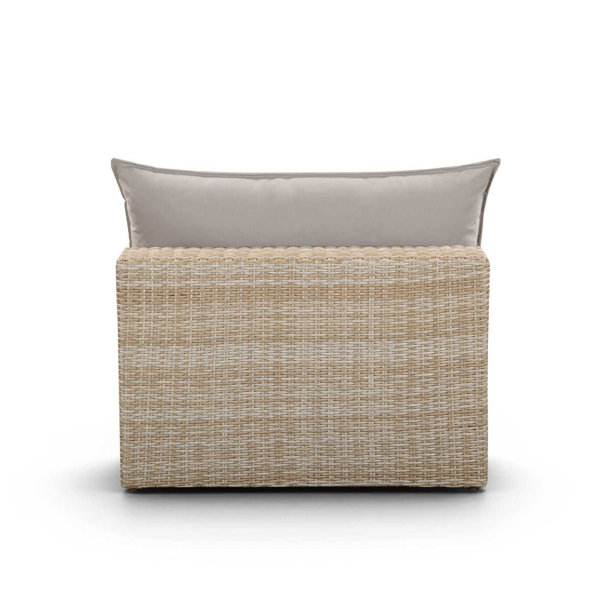 TOV Furniture Cali Gray Performance Wicker Outdoor Armless Chair