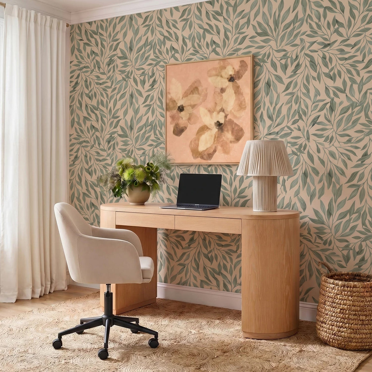 TOV Furniture Sydney Taupe Office Desk Chair