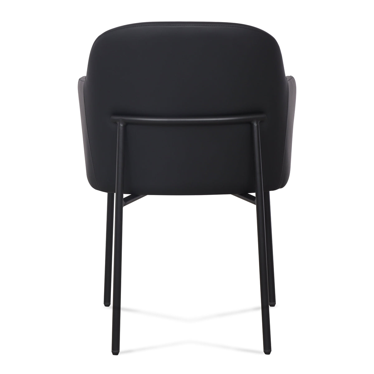 TOV Furniture Sydney Black Performance Vegan Leather Armchair Set of 2