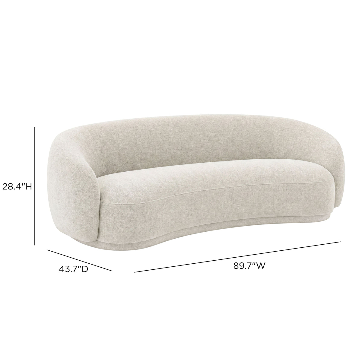 TOV Furniture Kendall Sand 89in Sofa