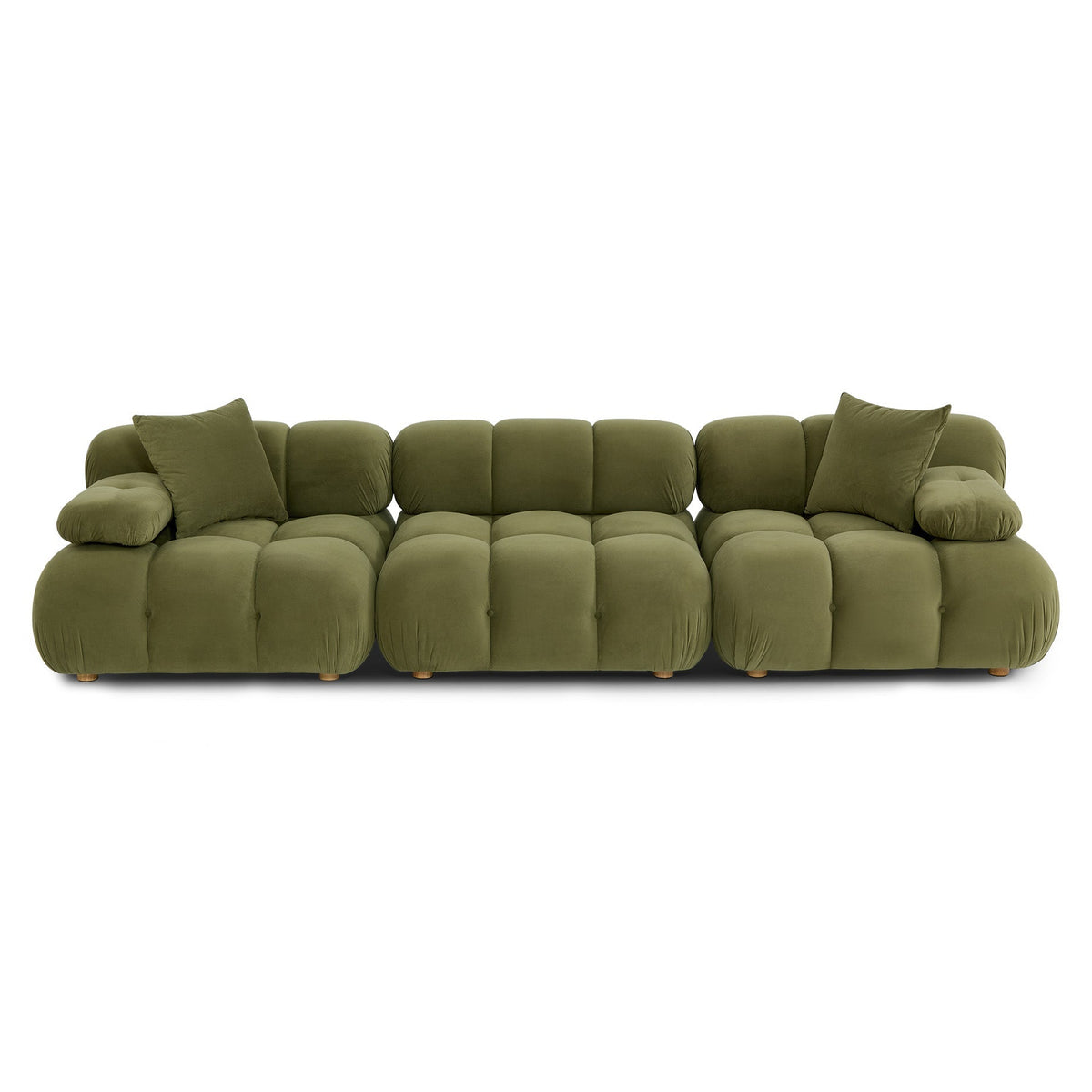 TOV Furniture Calliope Olive Green 118in Modular Sofa