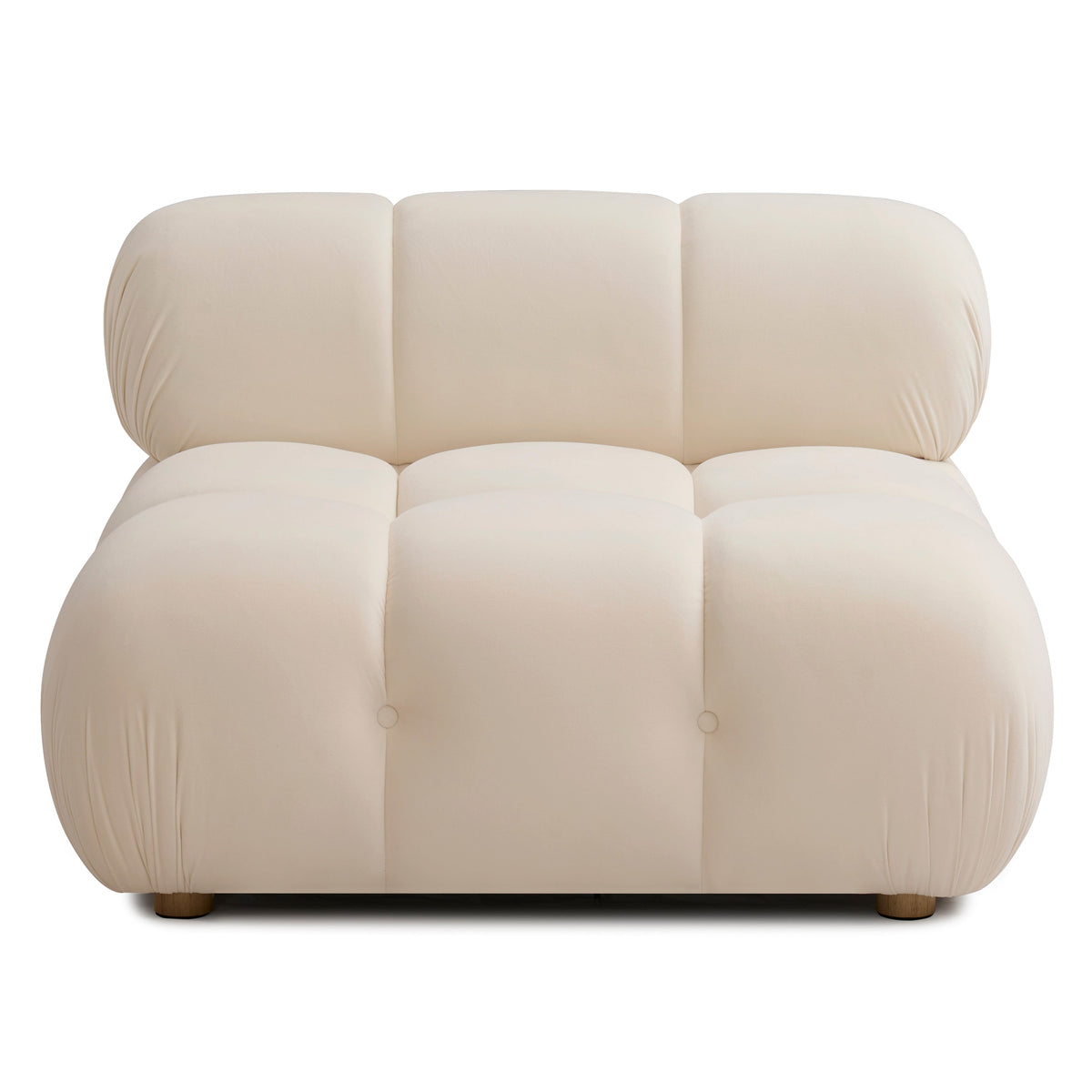 TOV Furniture Calliope Off White Performance Modular Armless Chair