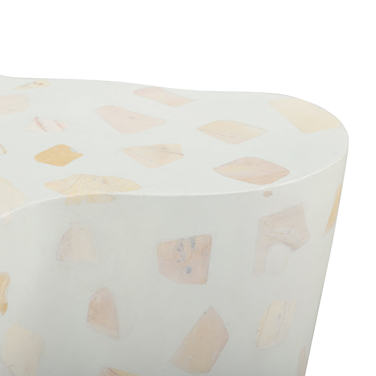 TOV Furniture Slab Faux Terrazzo Indoor/Outdoor Side Table
