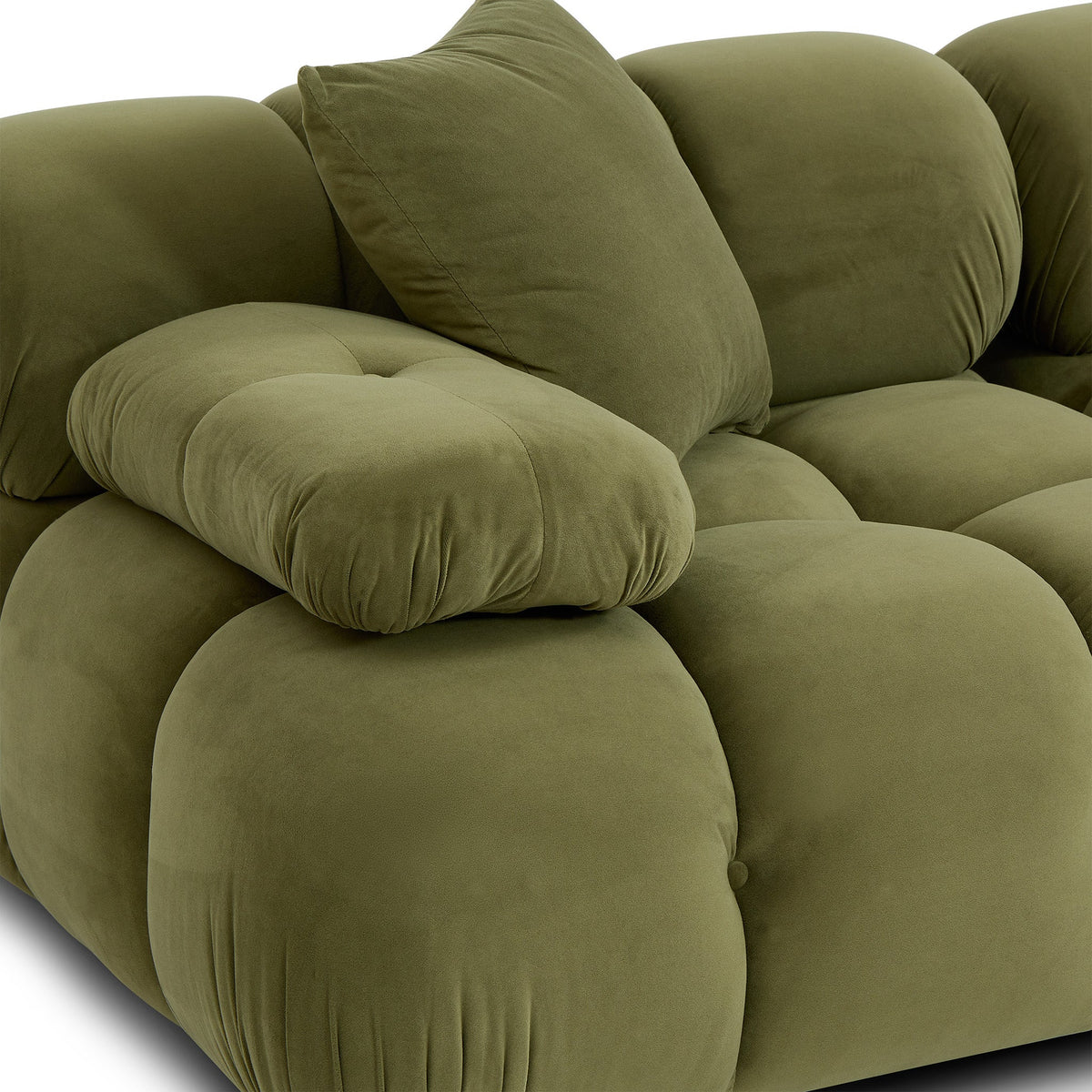 TOV Furniture Calliope Olive Green Performance 6-piece Modular U-Sectional Sofa