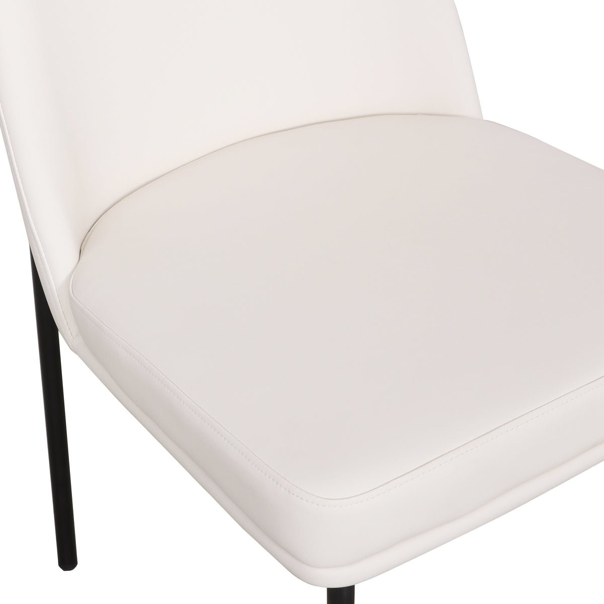 TOV Furniture Sydney Cream Performance Vegan Leather Dining Chair Set of 2