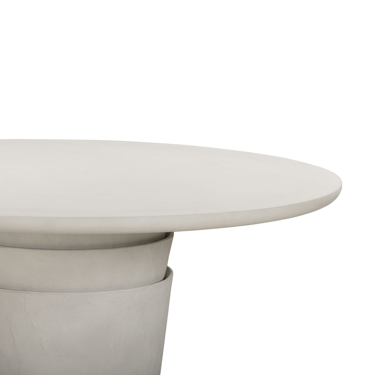 TOV Furniture Margot Light Gray Round Indoor/Outdoor Dining Table
