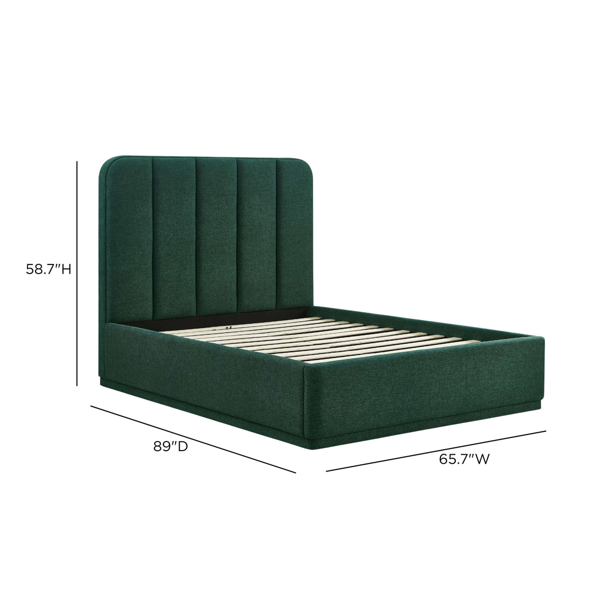 TOV Furniture Parker Forest Green Bed