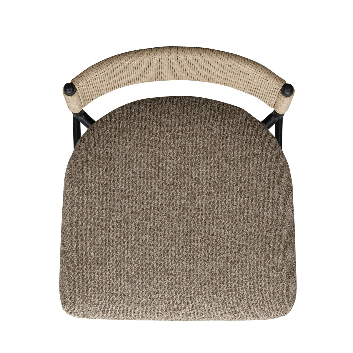TOV Furniture Celine Brown Boucle Bar Stool