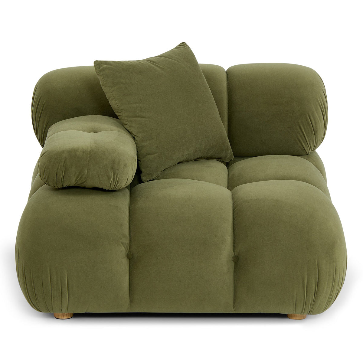 TOV Furniture Calliope Olive Green Performance Modular Corner Chair