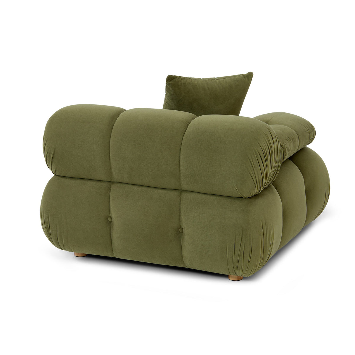 TOV Furniture Calliope Olive Green Performance Modular Corner Chair