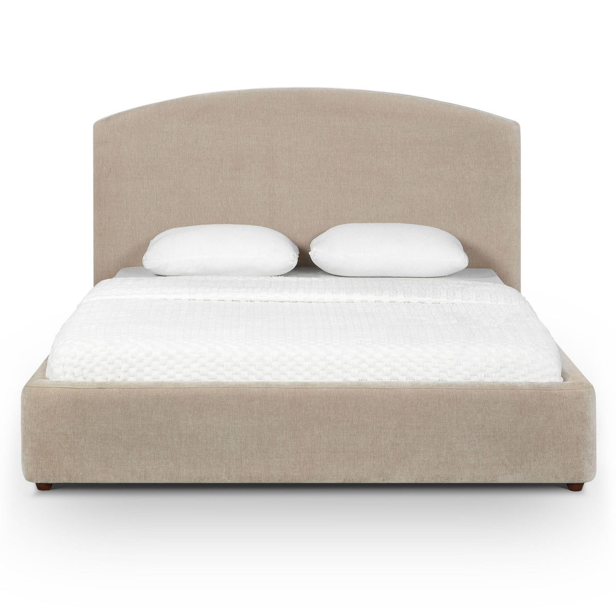 TOV Furniture Leah Taupe Performance Chenille Bed