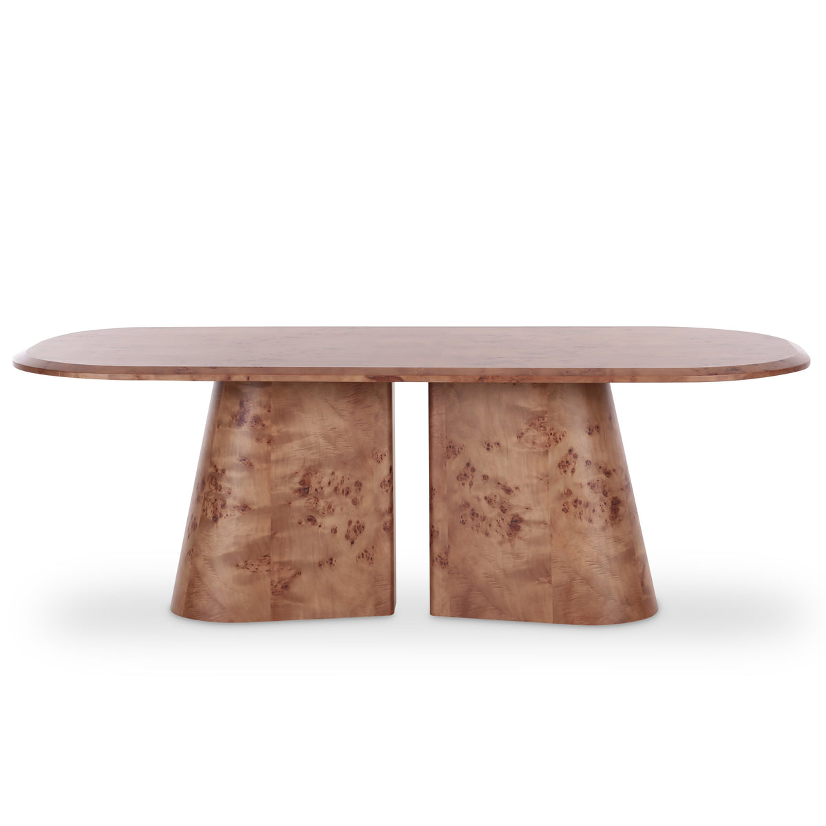 TOV Furniture Gladyss Burl 87in Oval Dining Table