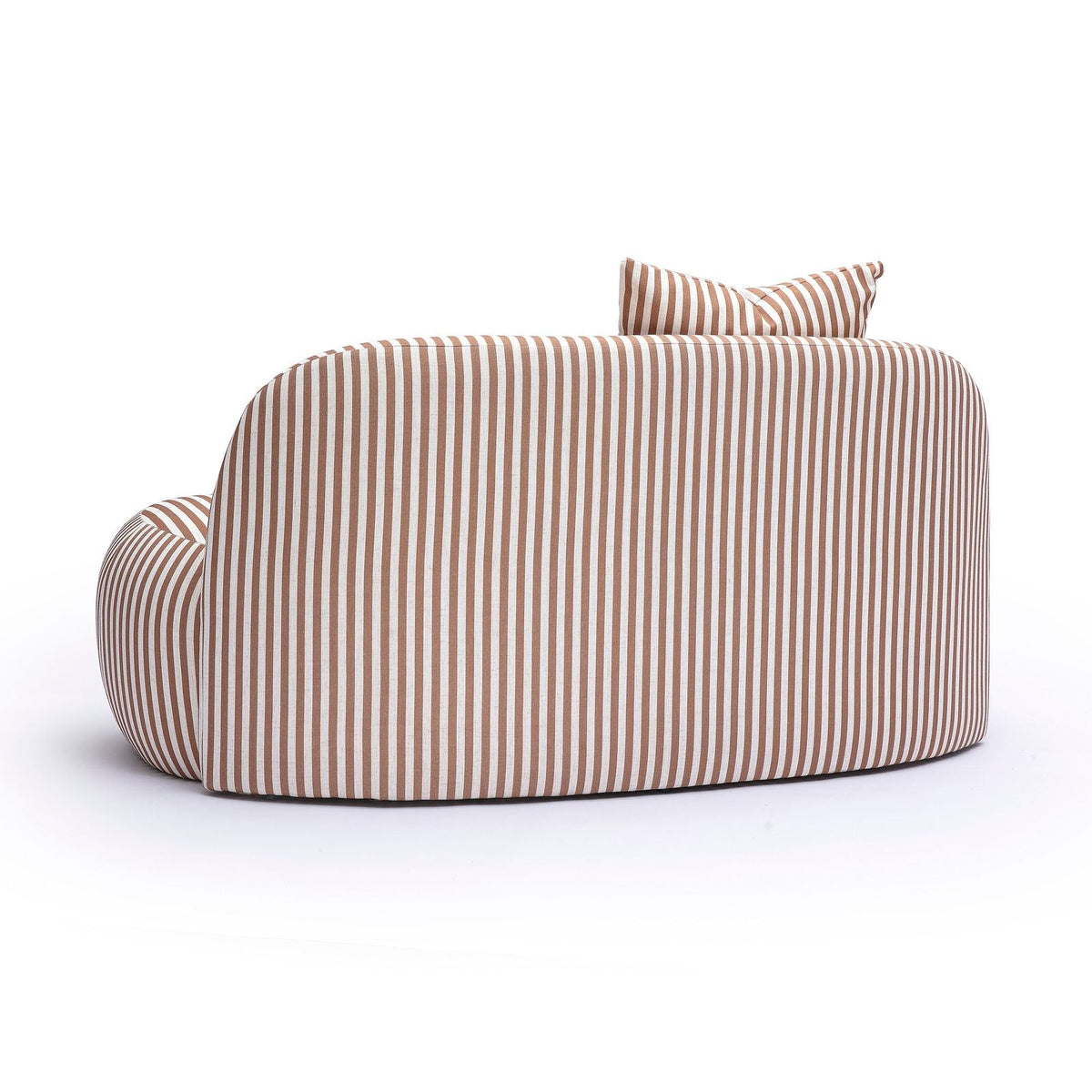 TOV Furniture Carraway Brown Stripe 59in Loveseat
