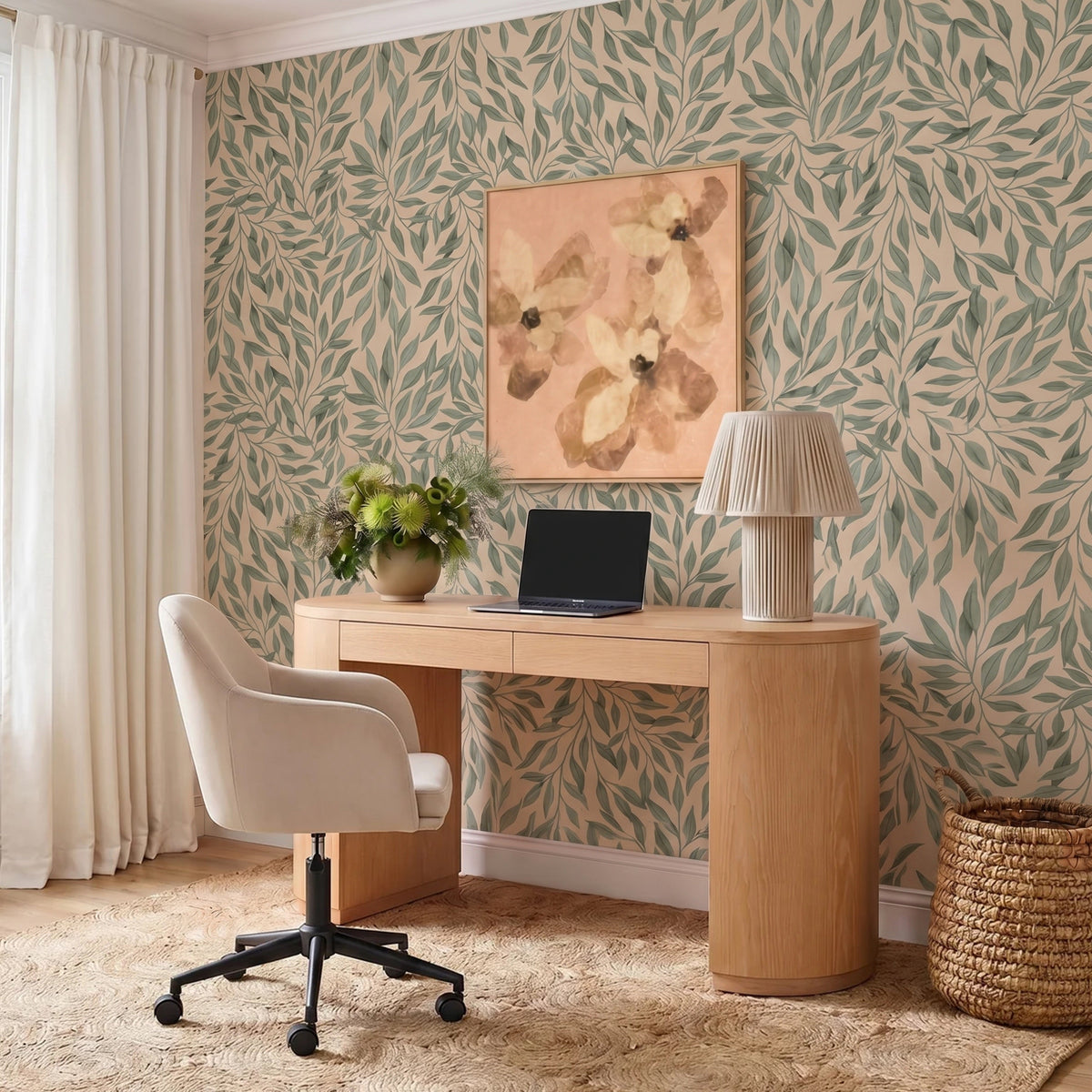 TOV Furniture Sydney Taupe Office Desk Chair