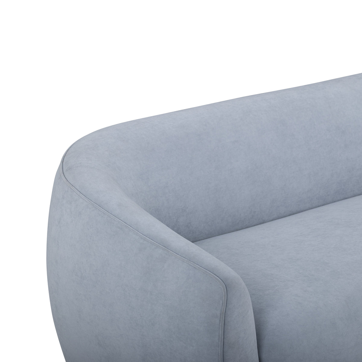 TOV Furniture Jordan Blue Textured Performance Velvet Loveseat