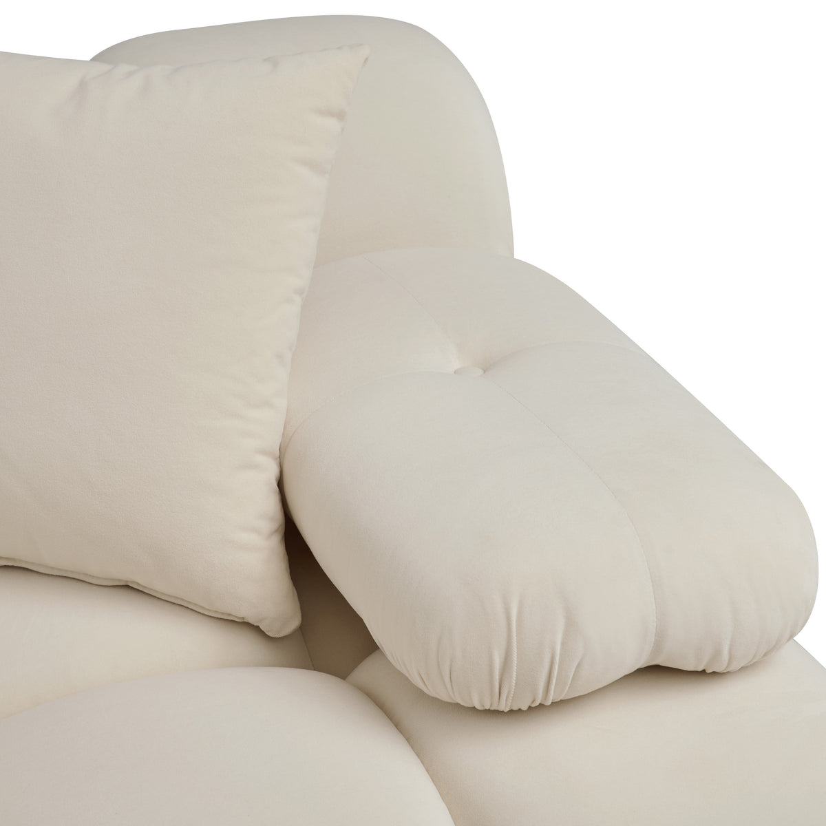 TOV Furniture Calliope Off White 118in Modular Sofa