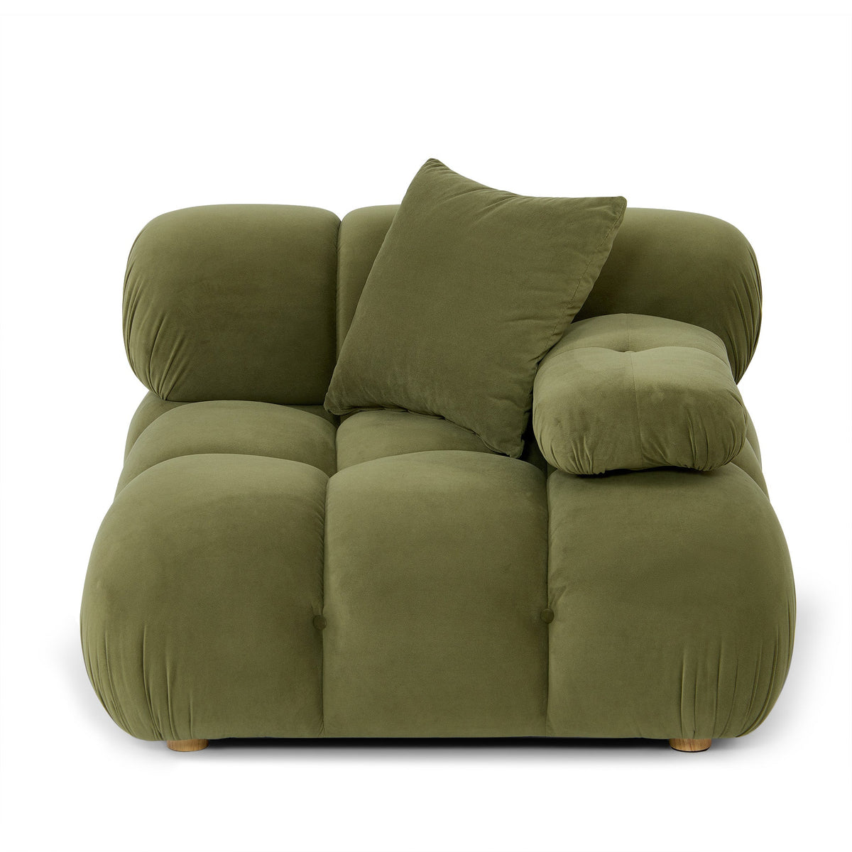 TOV Furniture Calliope Olive Green Performance Modular Corner Chair