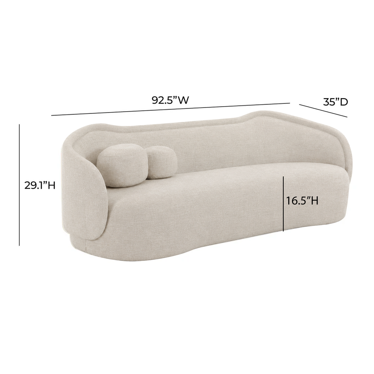 TOV Furniture Circe 93in Sofa