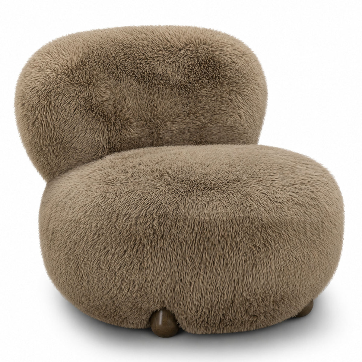 TOV Furniture Pucker Taupe Accent Chair