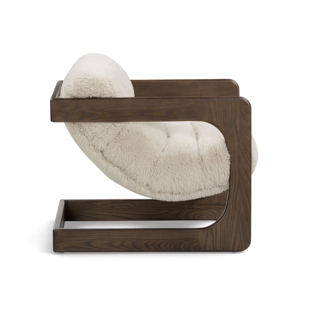 TOV Furniture Palma Natural Faux Shearling Accent Chair