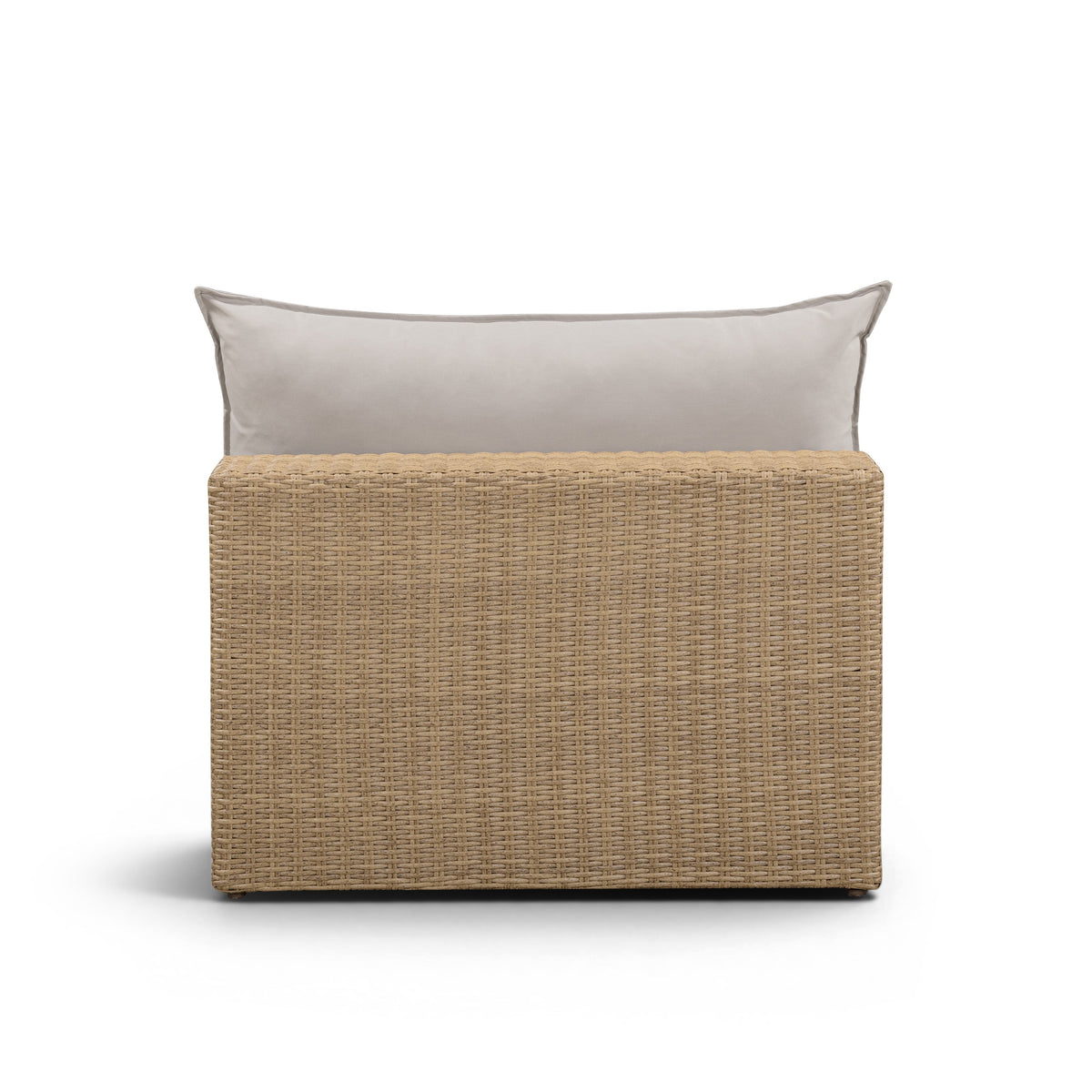 TOV Furniture Cali Gray Performance Wicker Outdoor Armless Chair