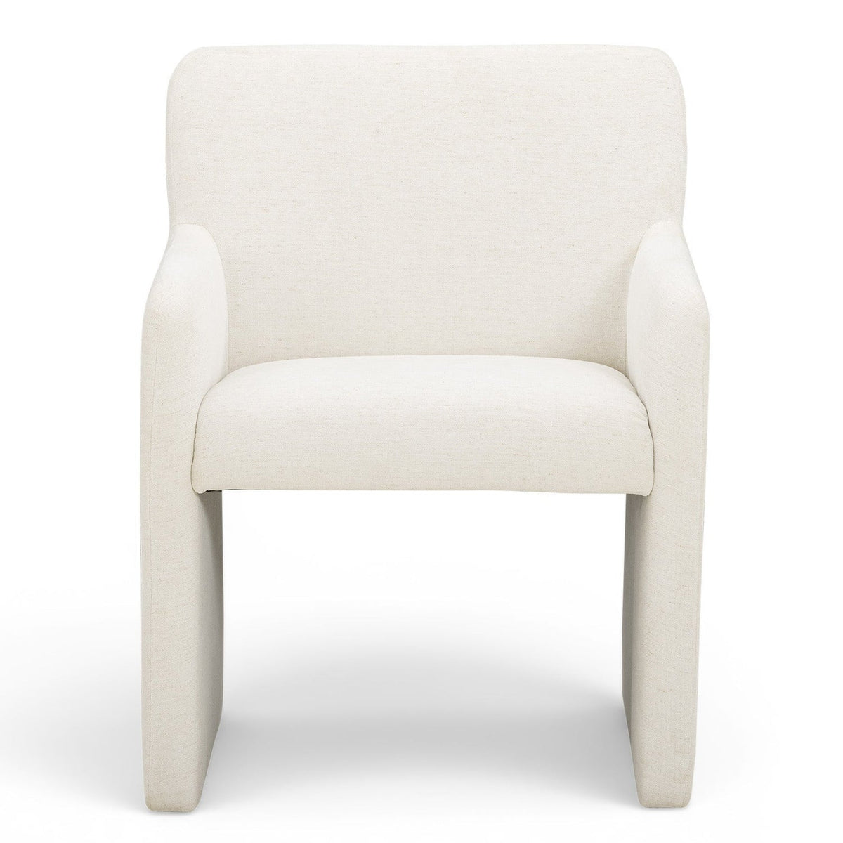 TOV Furniture Crawley White Performance Linen Chenille Dining Chair