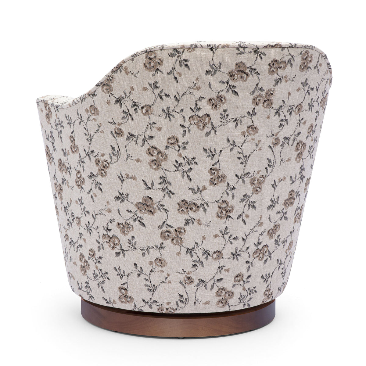 TOV Furniture Skyla Beige Floral Swivel Chair