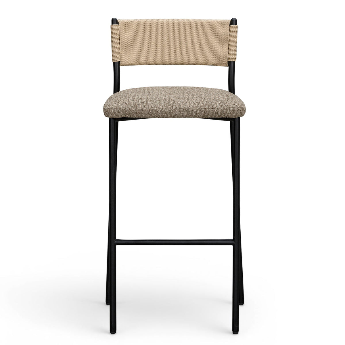 TOV Furniture Celine Brown Boucle Bar Stool