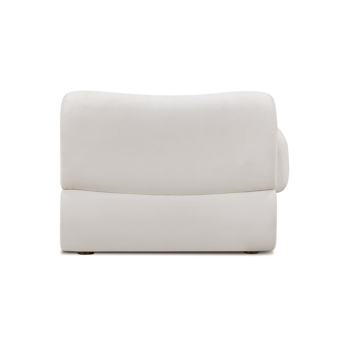 TOV Furniture Zenith Cream Upcycled Corner Chair