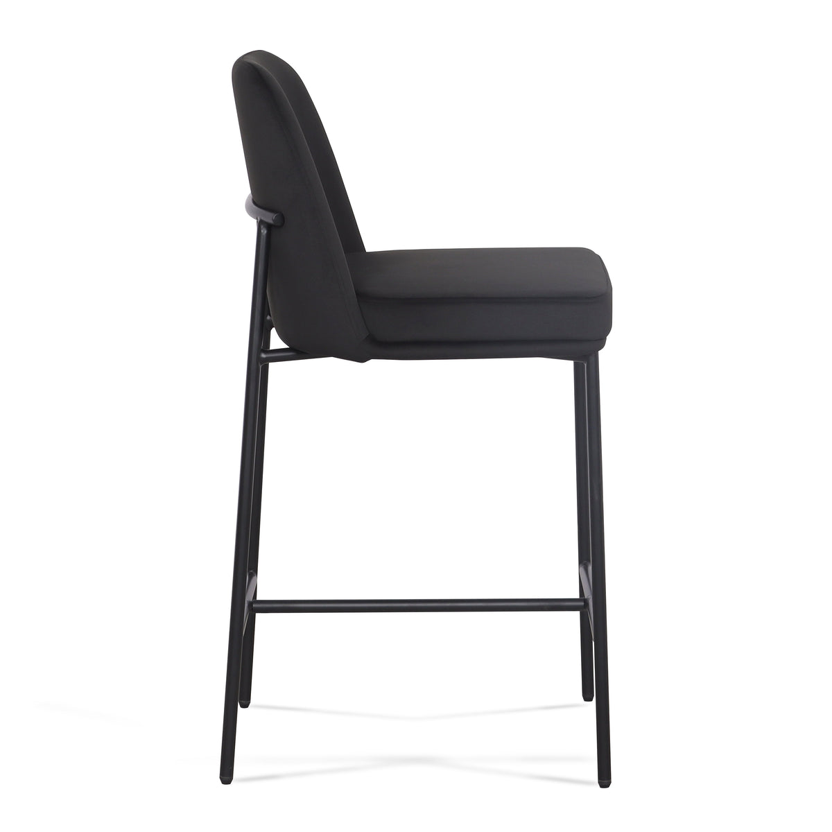 TOV Furniture Sydney Black Performance Velvet Counter Stool Set of 2