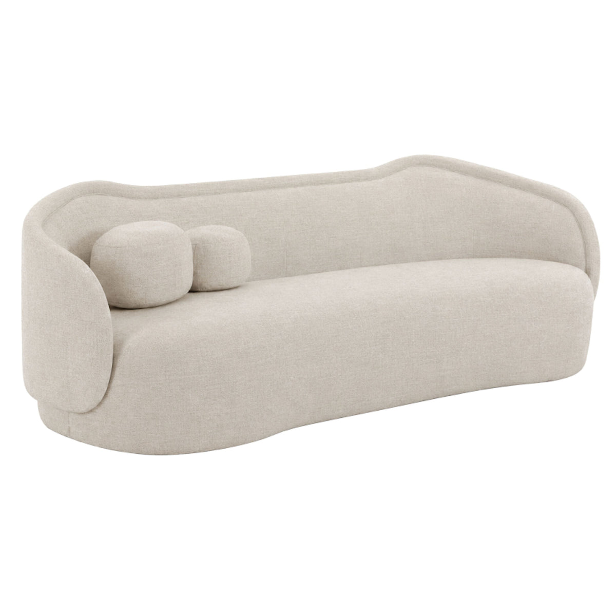 TOV Furniture Circe 93in Sofa in off-white linen crossweave, primary product view