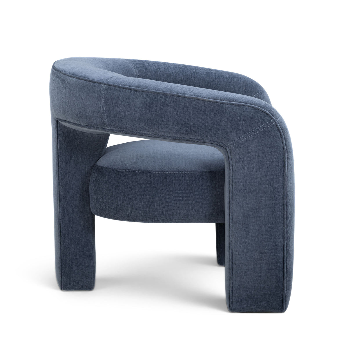 TOV Furniture Malone Blue Denim Accent Chair