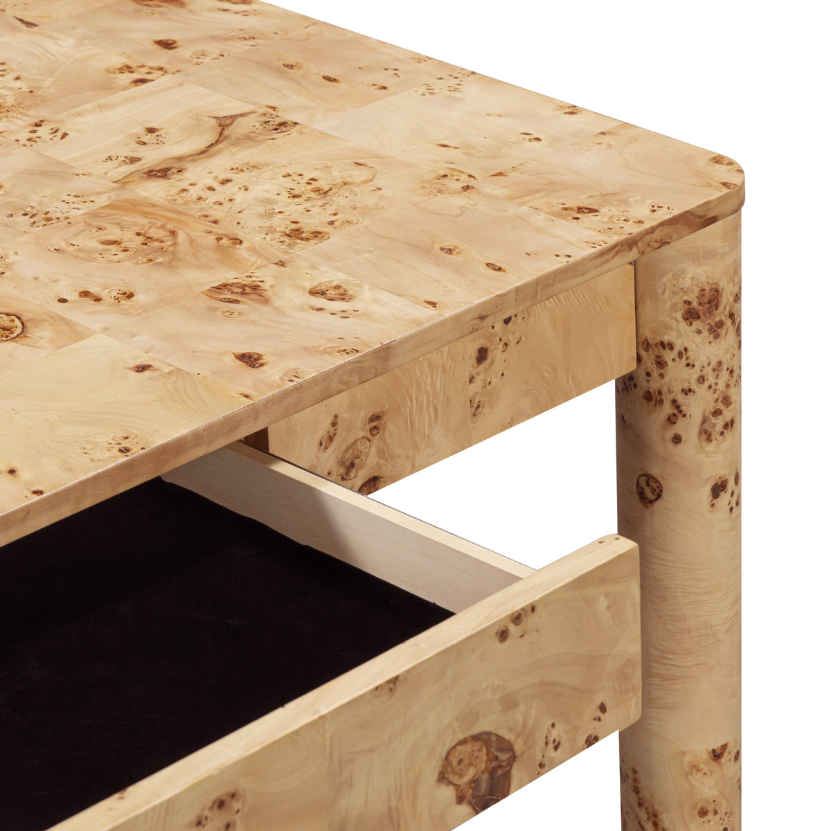 TOV Furniture Berri 60in Natural Burl 3-Drawer Work Desk