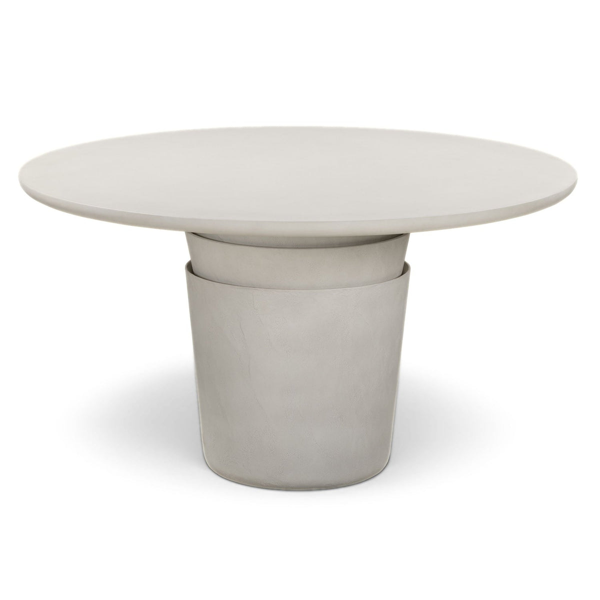 TOV Furniture Margot Light Gray Round Indoor/Outdoor Dining Table