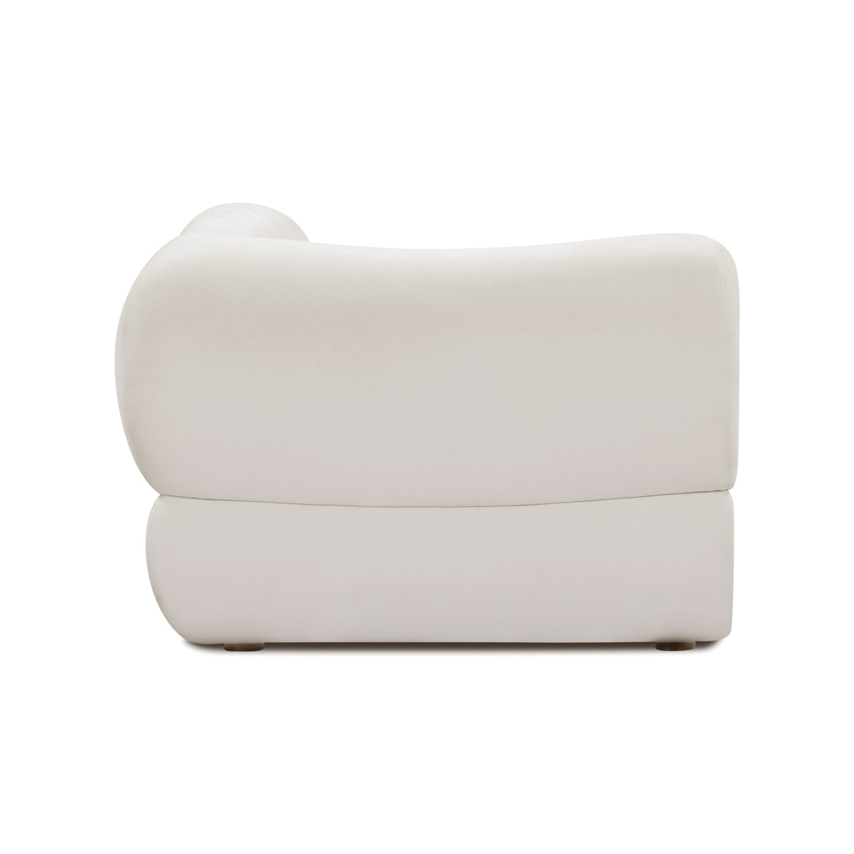TOV Furniture Zenith Cream Upcycled Corner Wedge