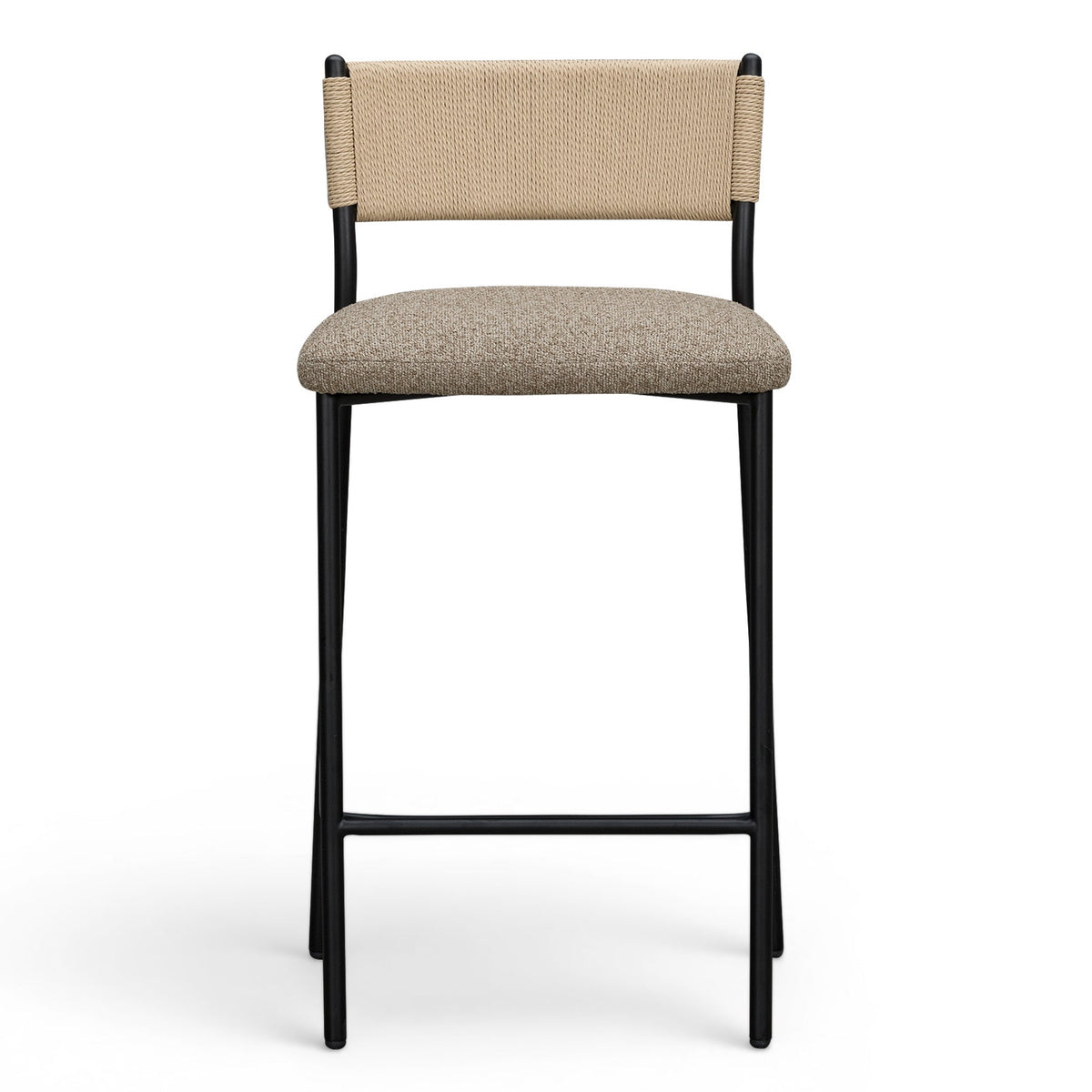 TOV Furniture Celine Brown Boucle Counter Stool