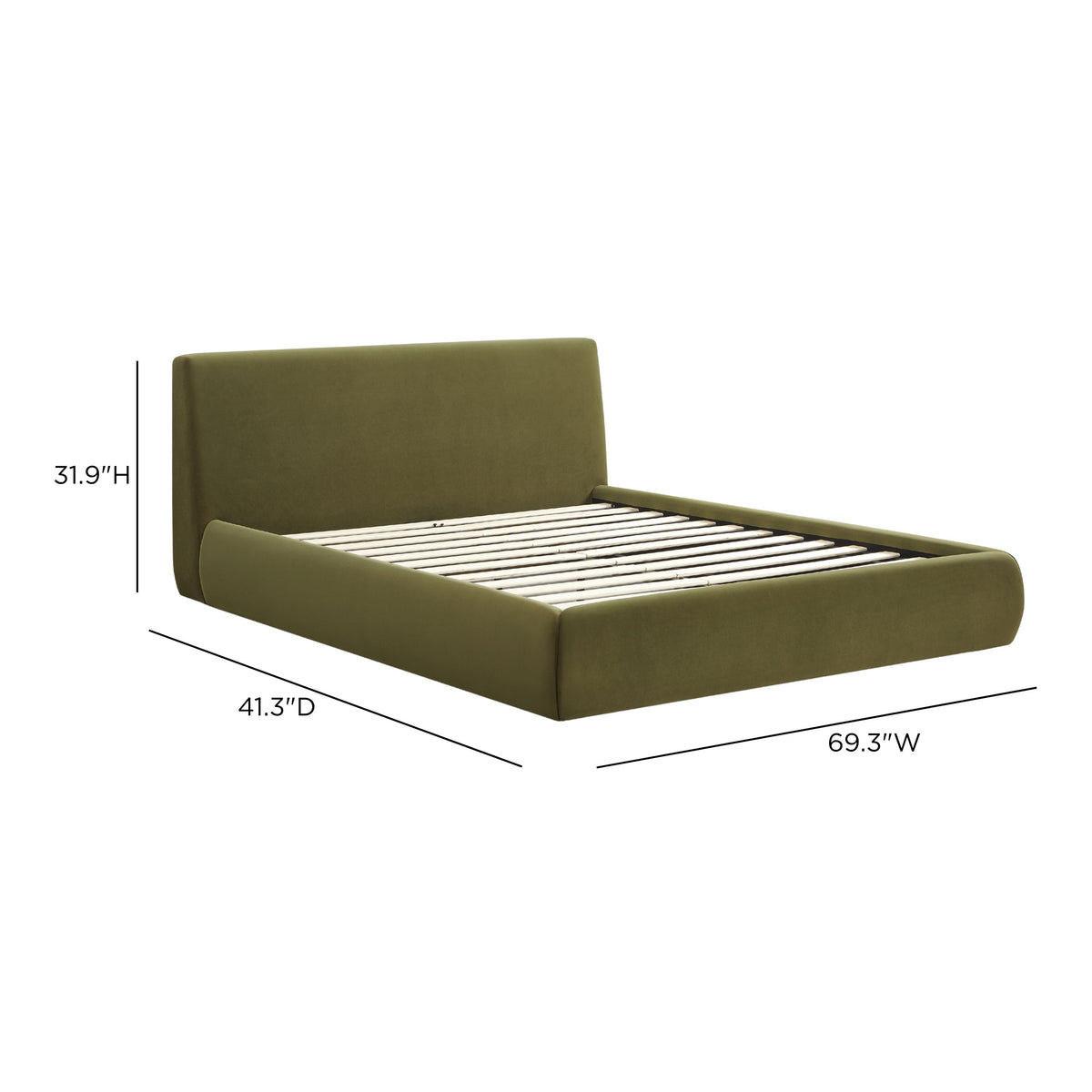 TOV Furniture Isla Green Upholstered Bed