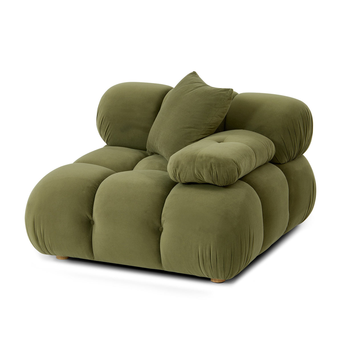 TOV Furniture Calliope Olive Green Performance Modular Corner Chair