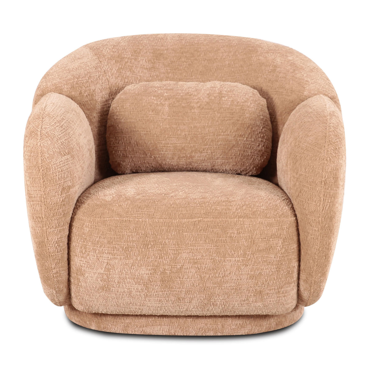 TOV Furniture Misty Tan Accent Chair in tan woven fabric, primary product view