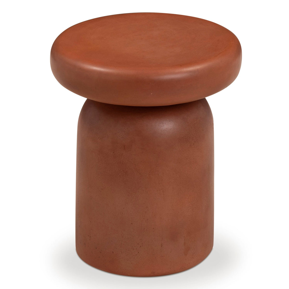 TOV Furniture Lydia Red Concrete Indoor/Outdoor Side Table