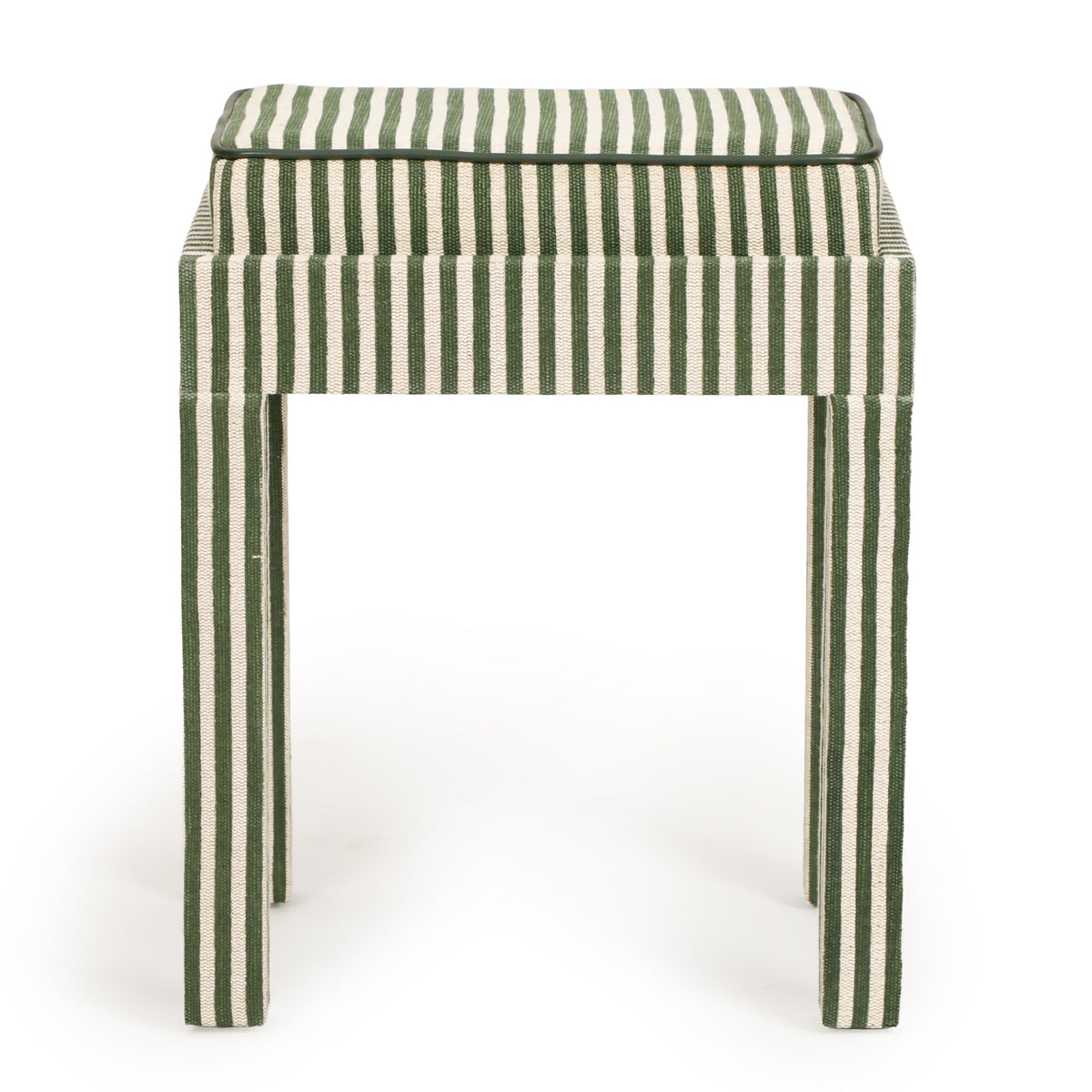 TOV Furniture Kora Green Cotton Jute Accent Stool
