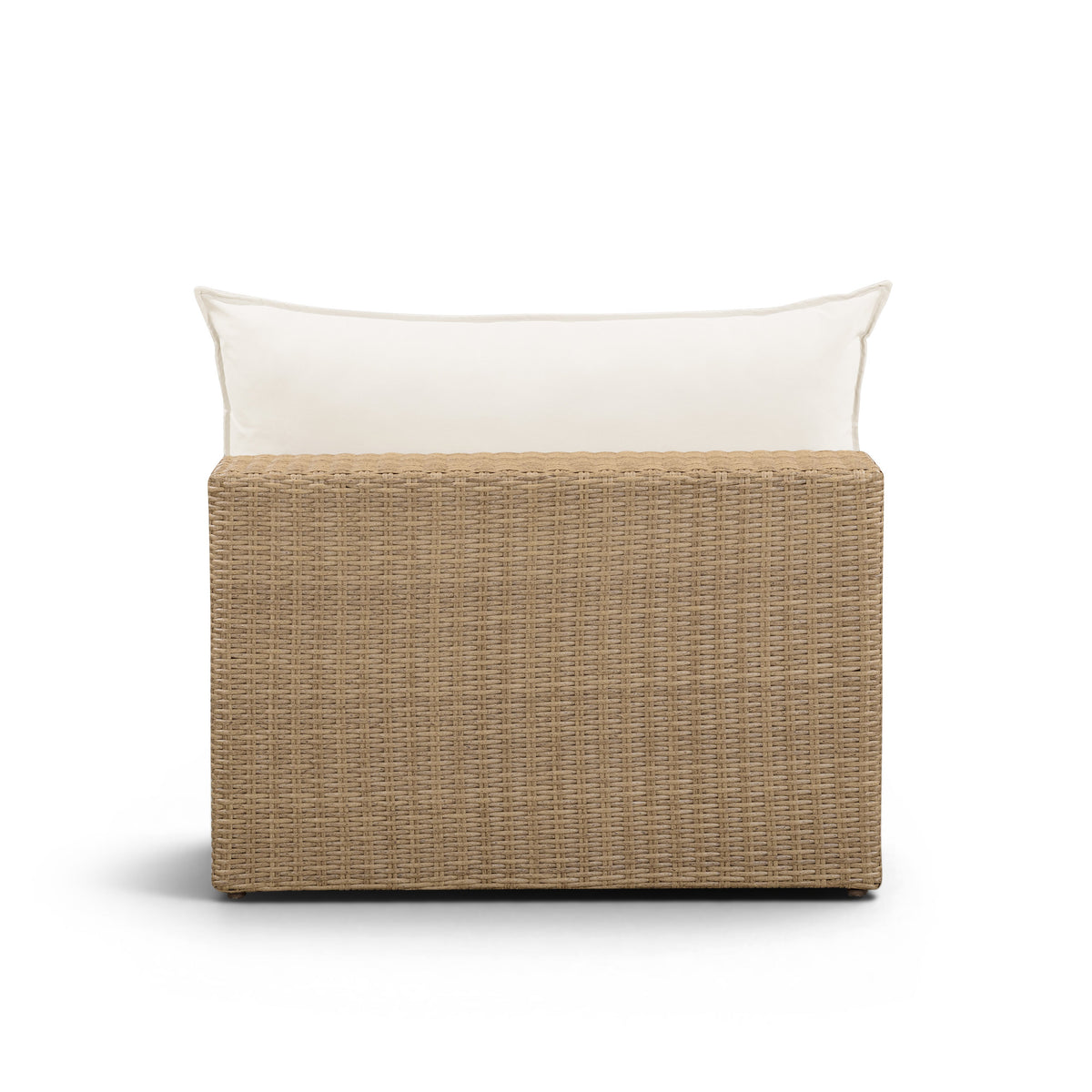 TOV Furniture Cali Cream Performance Wicker Outdoor Armless Chair
