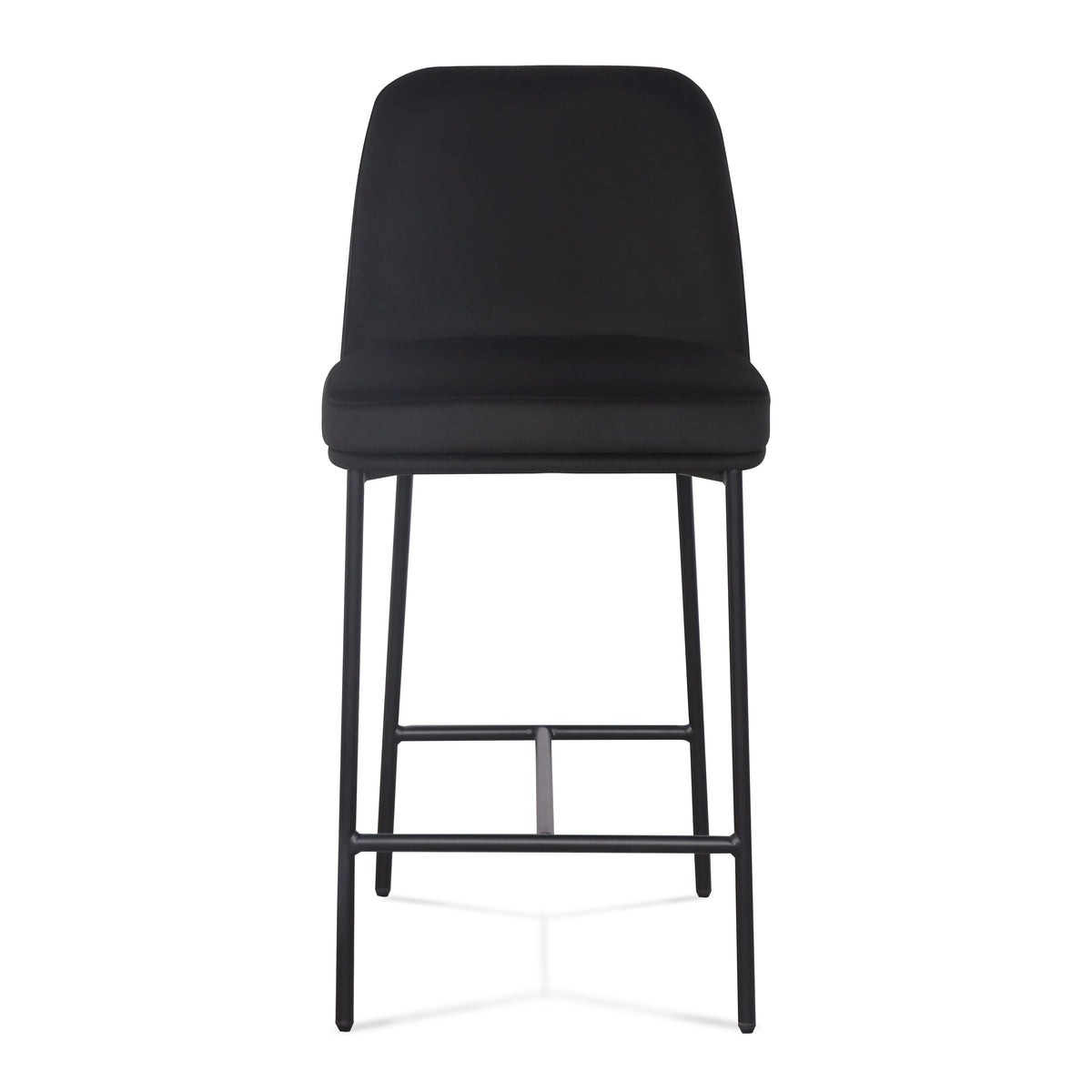 TOV Furniture Sydney Black Performance Velvet Counter Stool Set of 2