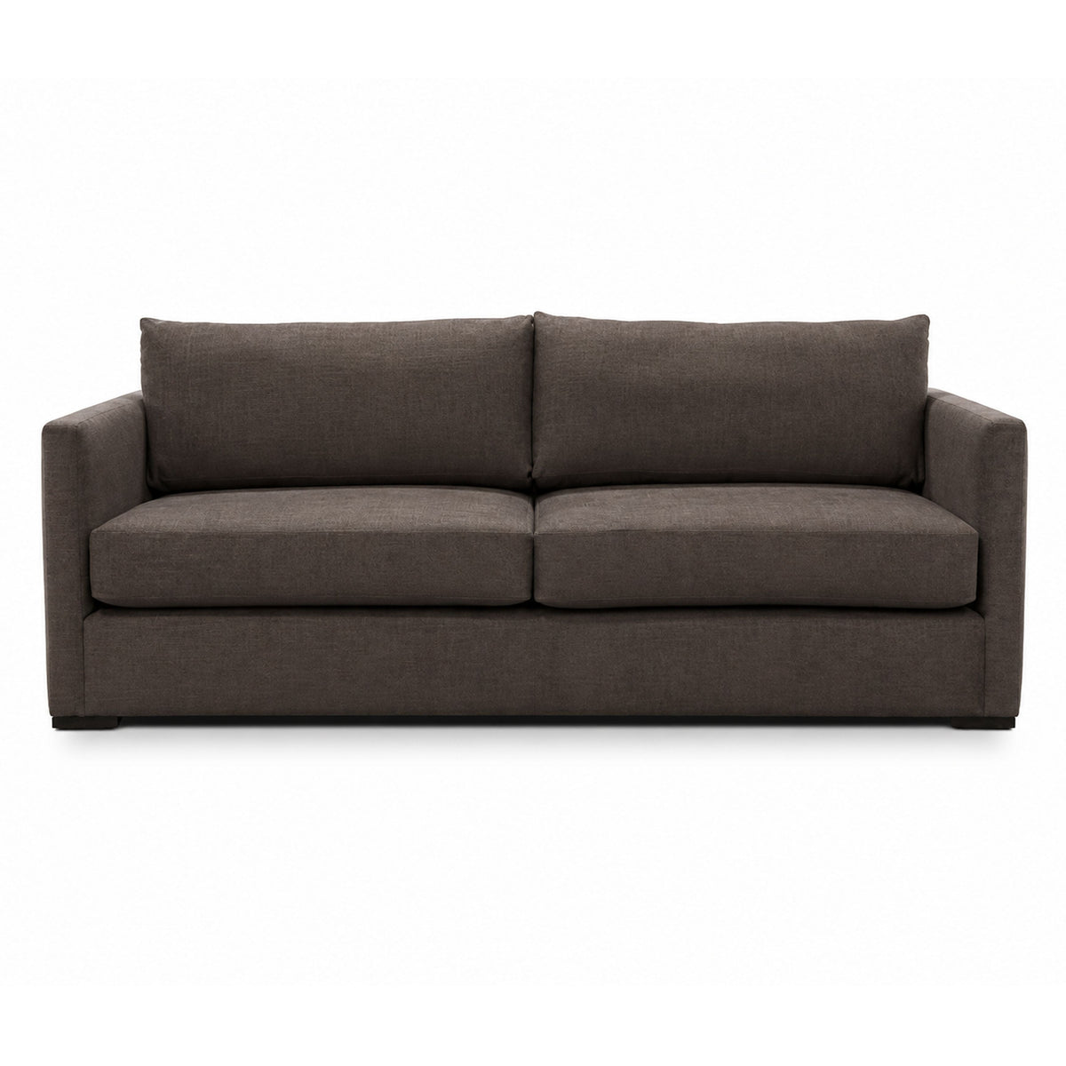 TOV Furniture Portsmouth 85" Sofa in brown textured chenille, primary product view