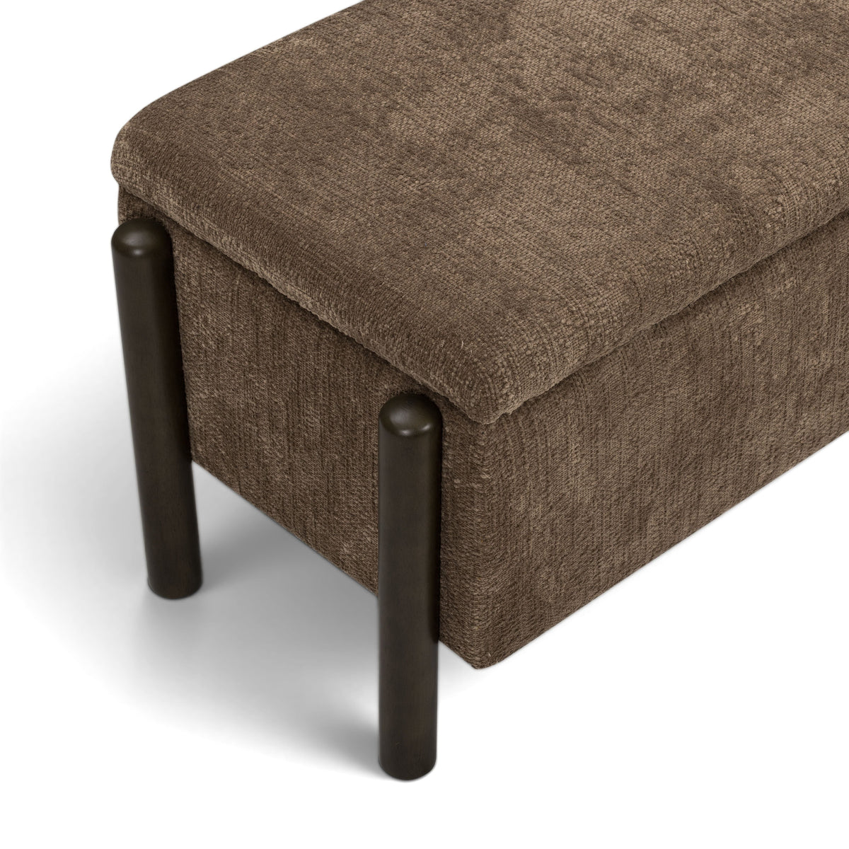 TOV Furniture Abby Nubby Brown Storage Bench