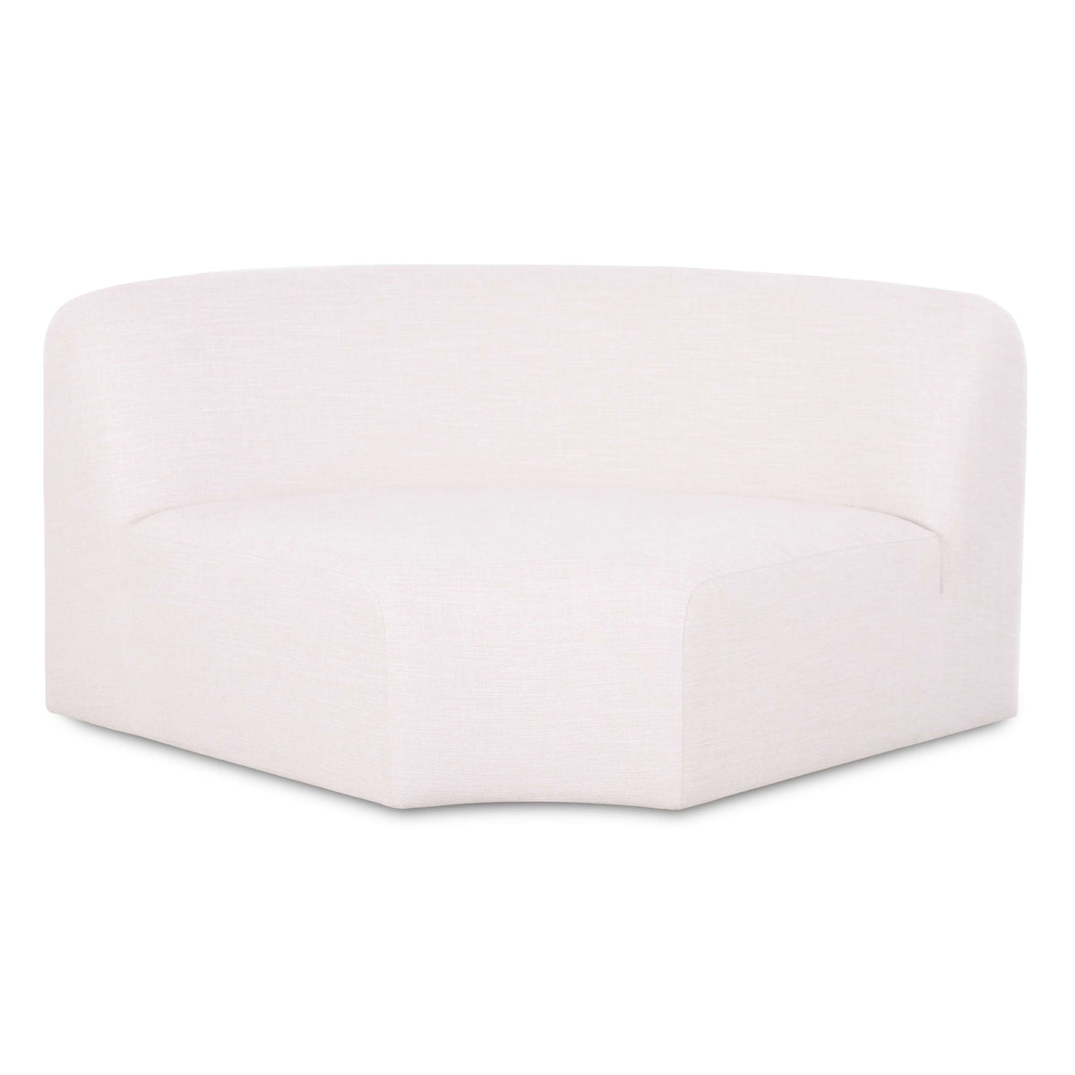 TOV Furniture Gorge Cream Modular Corner Wedge in cream linen, primary product view