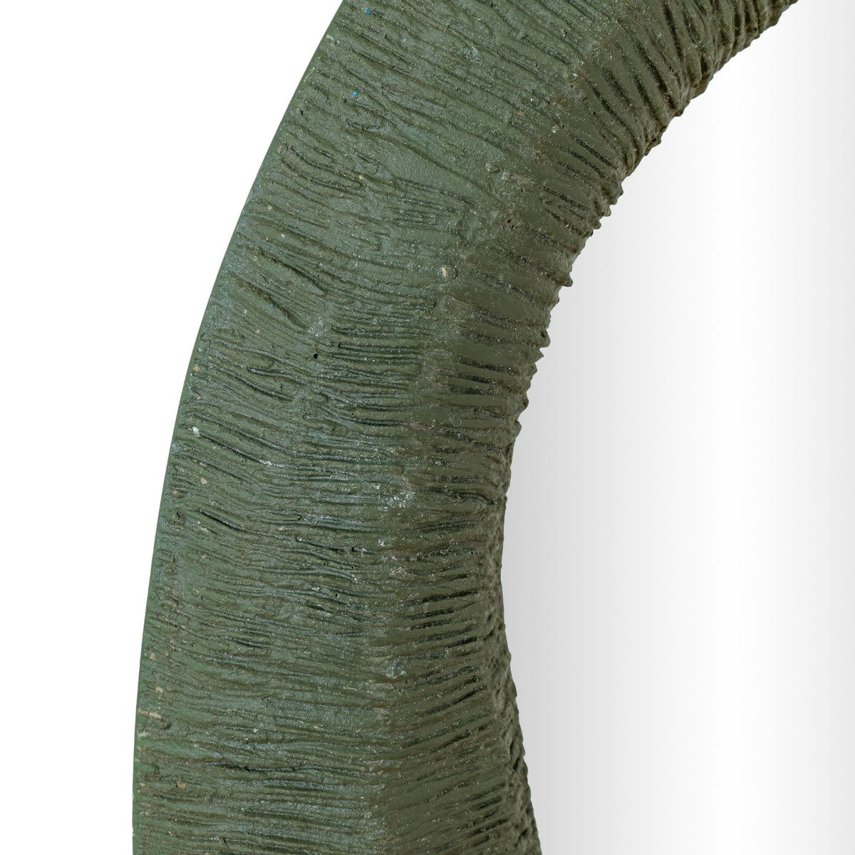 TOV Furniture Orpheus Forest Green Ribbed Thick Wall Mirror